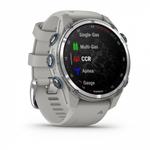 Часы для дайвинга Garmin Descent Mk3, 43 мм, дымчато-серый силиконовый ремешок, 010-02753-04