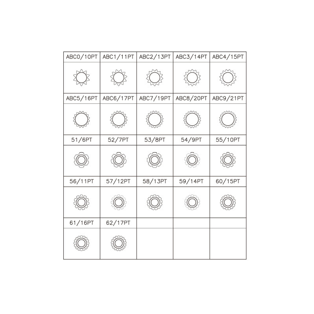 KING TONY (9BW0123) Набор насадок для монтажа/демонтажа секреток колес VW, 23 предмета
