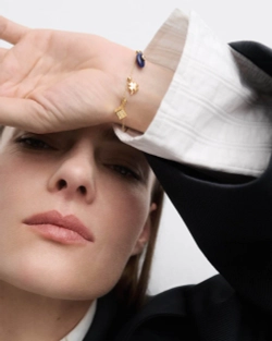 Подвеска-шарм Dice серебро 925 пробы покрытое золотом