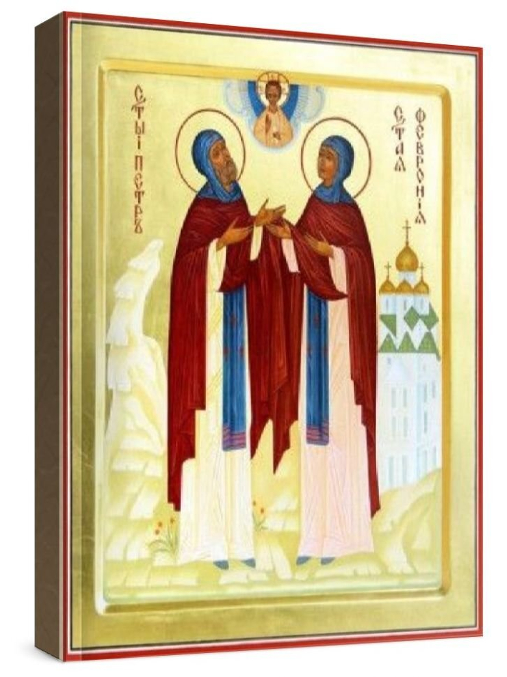 Петр и Феврония (рукописная икона)