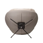 Кресло BLISS серый, экокожа, шенилл