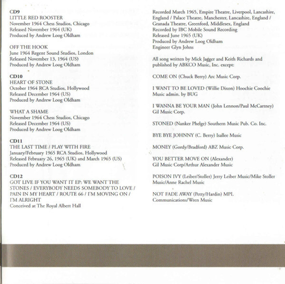 The Rolling Stones /  Singles 1963-1965 (9CD Single + 3CD EP)