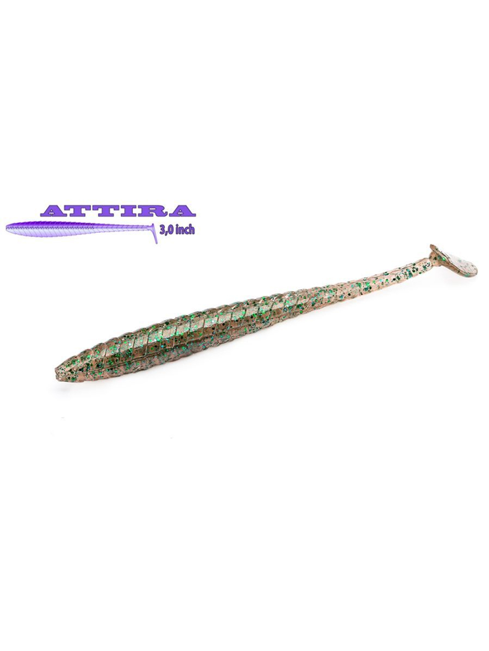Виброхвост Attira,3.00'',76,2мм,2,9гр,цвет 435,7 шт/уп.