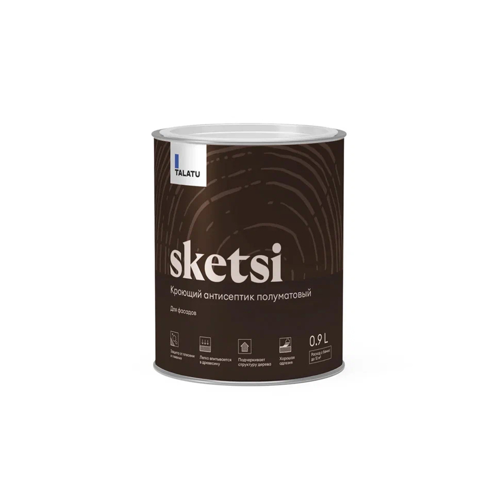 АНТИСЕПТИК КРОЮЩИЙ "SKETSI" БАЗА A 9 Л (1/6) "TALATU"