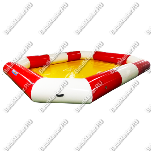Надувной бассейн "Полосатик" 5*4*0.5 м, желтое дно
