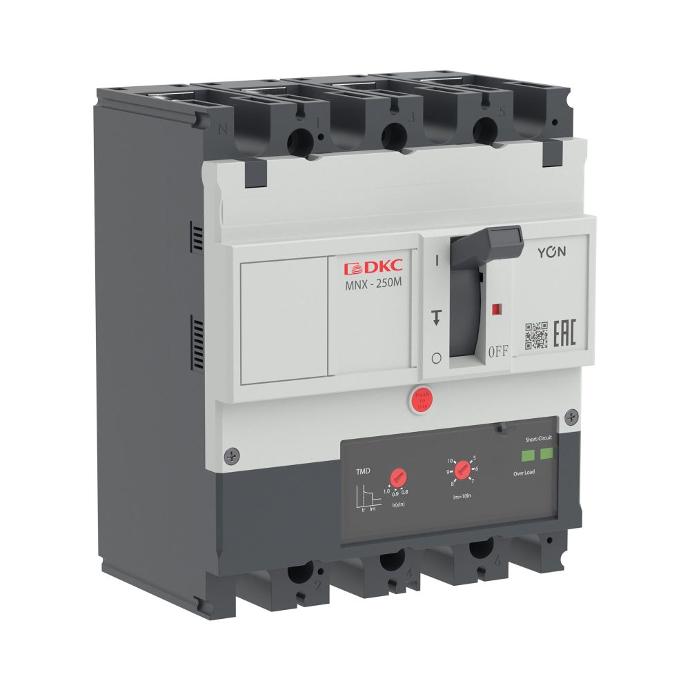 Авт. выкл. пост. тока YON pro MNX250M 4P 160A 70kA при DC1000V расц. TMD DC