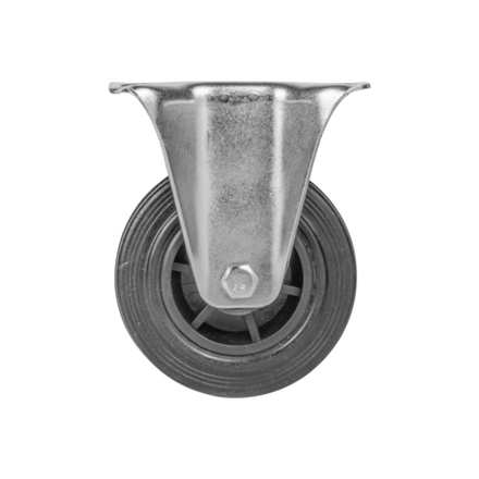 Опора колесная прямоходная с площадкой WL/BN-100R/100 kg резина