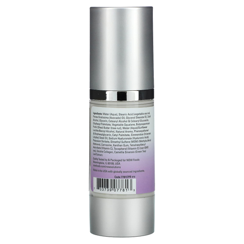 NOW Foods, Solutions, крем PM с гиалуроновой кислотой, 59 мл (2 жидк. унции)