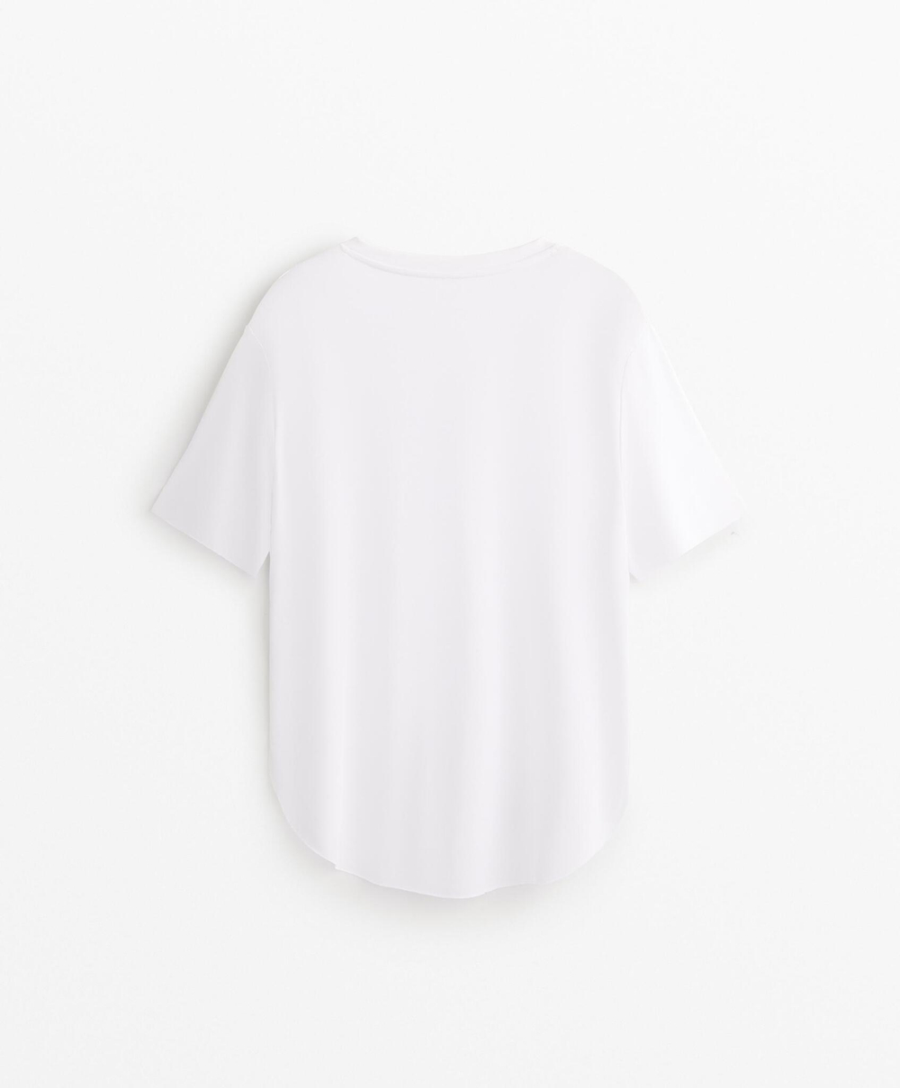 Oysho Футболка с коротким рукавом, белый