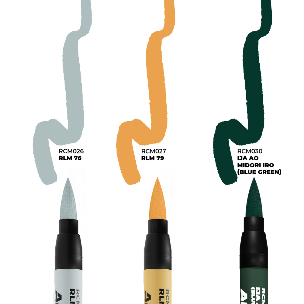 Набор Акриловых маркеров Real Colors Markers set - WWII Axis Aircraft Squiggle