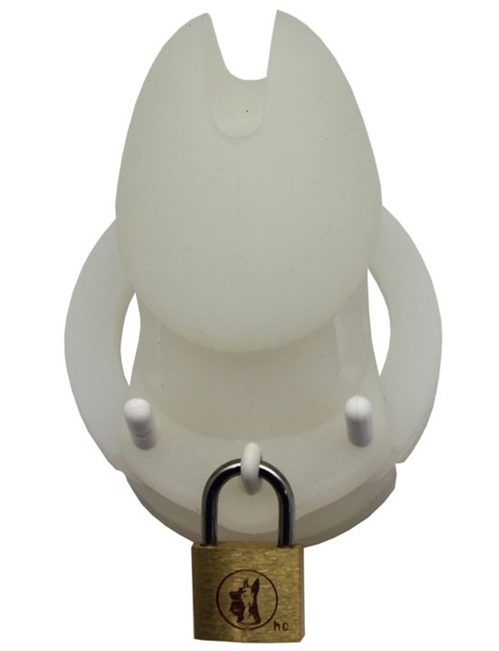 Белый силиконовый пояс верности с замочком (Цвет: белый)