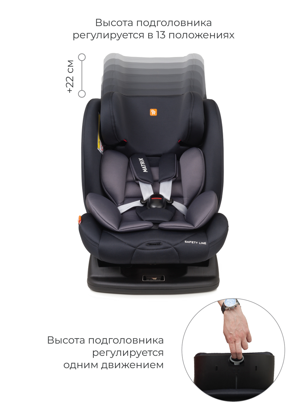 Автокресло Rant AY913 "MATRIX" Safety Line (Sapphire Blue) группа 0+-1-2-3  (0-36 кг)