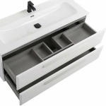Тумба с раковиной Cezares ECO-CER-N 120 ECO-CER-N-1200-2C-SO-BO белая матовая