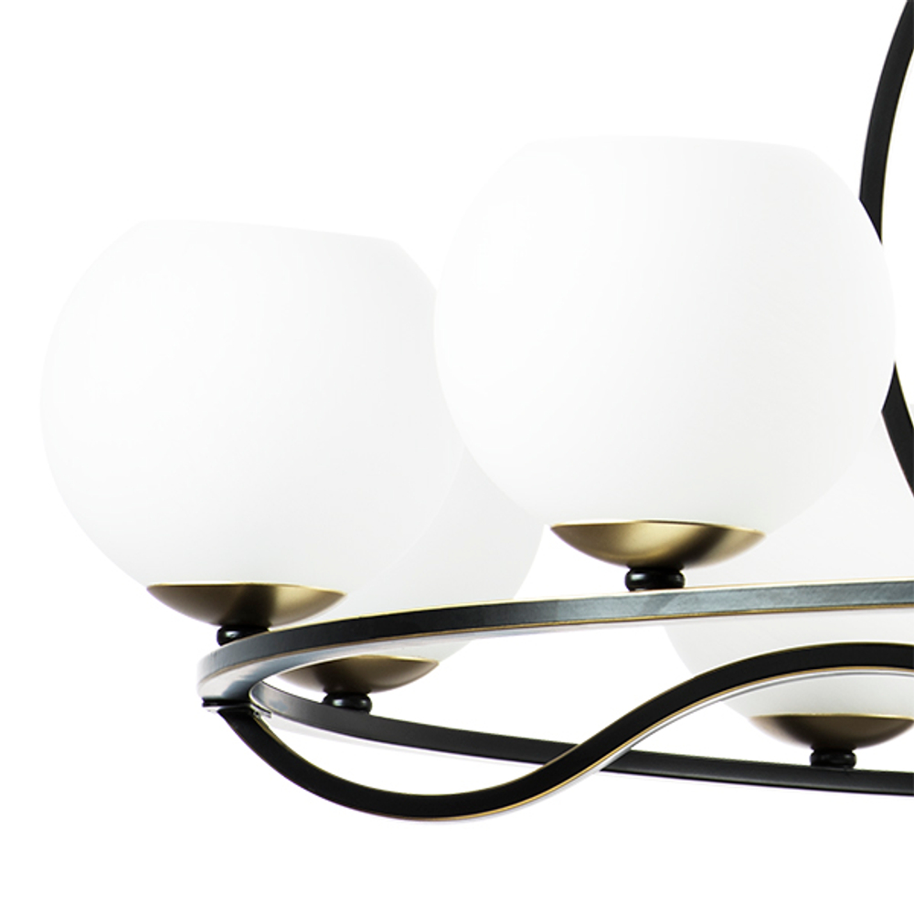 762117 Люстра ENNA 11х40W E14 ЧЕРНЫЙ/ЗОЛОТО