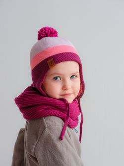 Шапка зимняя вязаная (Ягодный джем) КОДИ