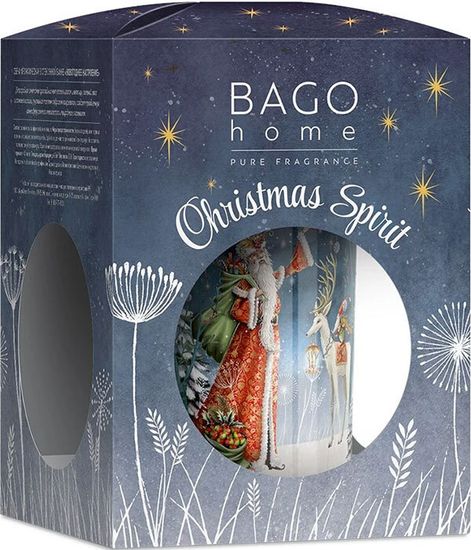 Новогоднее настроение, ароматическая свеча, Bago home