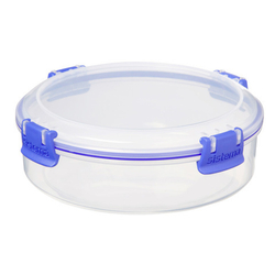 Контейнер круглый 640мл Sistema Klip It синий