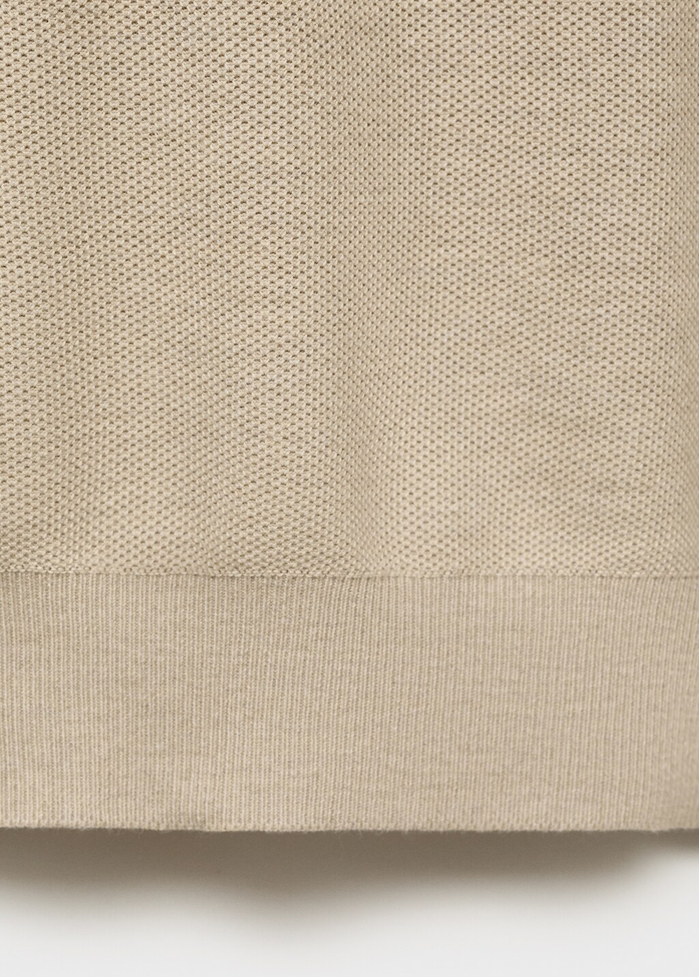 Джемпер с микроструктурой и воротником на молнии