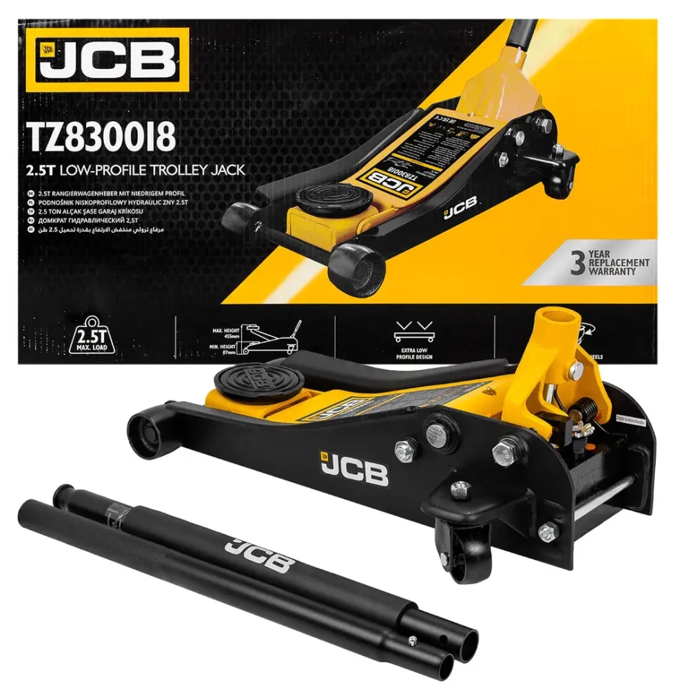 Домкрат подкатной гидравлический 2.5т JCB JCB-T830018 (TZ)