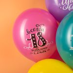 Шар (12''/30 см) Ты Лучше Всех! Всегда 18!, Ассорти, пастель, 2 ст, 25 шт.
