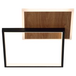 Светильник потолочный светодиодный ЭРА Модерн Ferre CLL-1-60-RC BK+Wood с ДУ 3K-6,5К черный-дерево | Светильники SPB-6 с ДУ