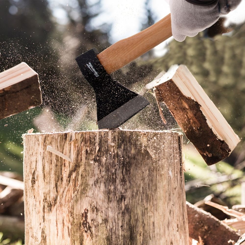 Топор 800г, в сборе, кованый, деревянное топорище, Sparta, 21610