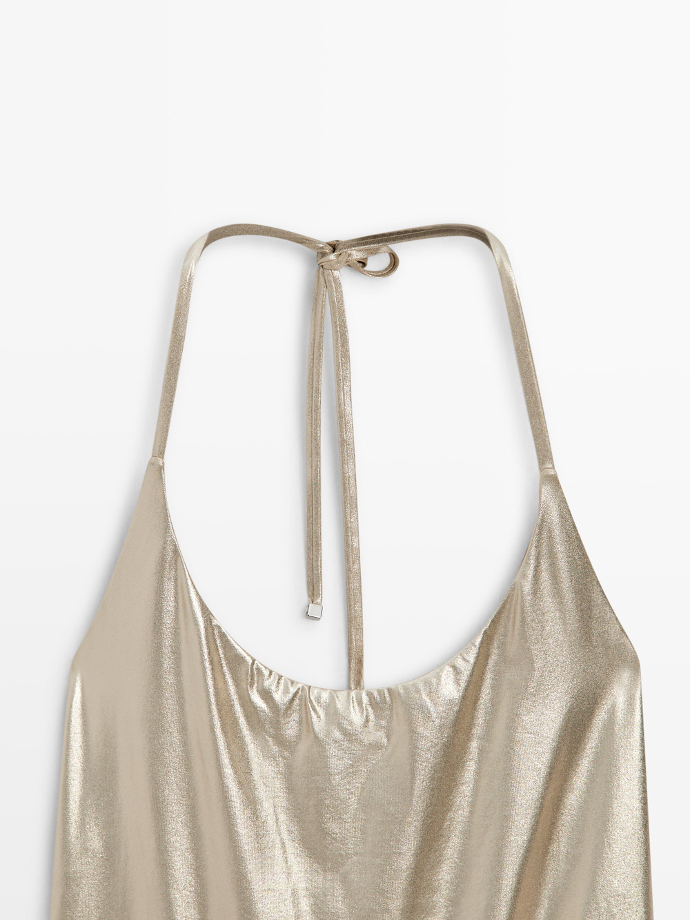 Massimo Dutti Купальник металлик, золотой