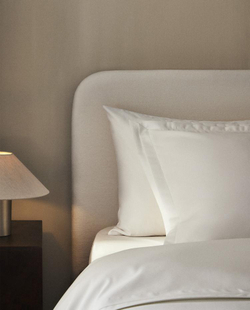 ZARA HOME САТИНОВАЯ НАВОЛОЧКА, БЕЛЫЙ
