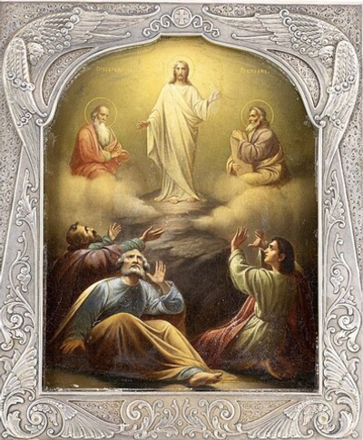 Преображение Господне деревянная икона на левкасе