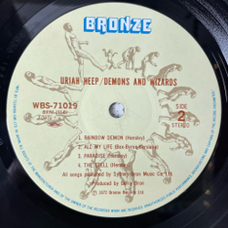 Винтажная виниловая пластинка LP Uriah Heep Demons And Wizards (Japan 1978) (No Obi)