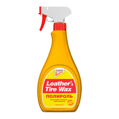 KANGAROO Полироль матовый (кож.,рез.,пласт.) Leather &amp; Tire Wax Low Gloss, 500мл