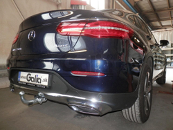 Оцинкованный фаркоп на Mercedes GLC-Class x253 2015-2022 (без электрики), Galia M145C
