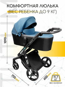 Коляска детская 2 в 1 AMAROBABY TUTUM
