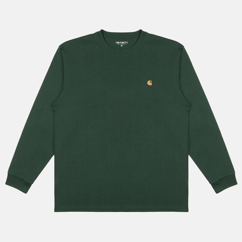 Лонгслив мужской Carhartt WIP Chase артикул:I026392_sycamore - купить в магазине Дайс
