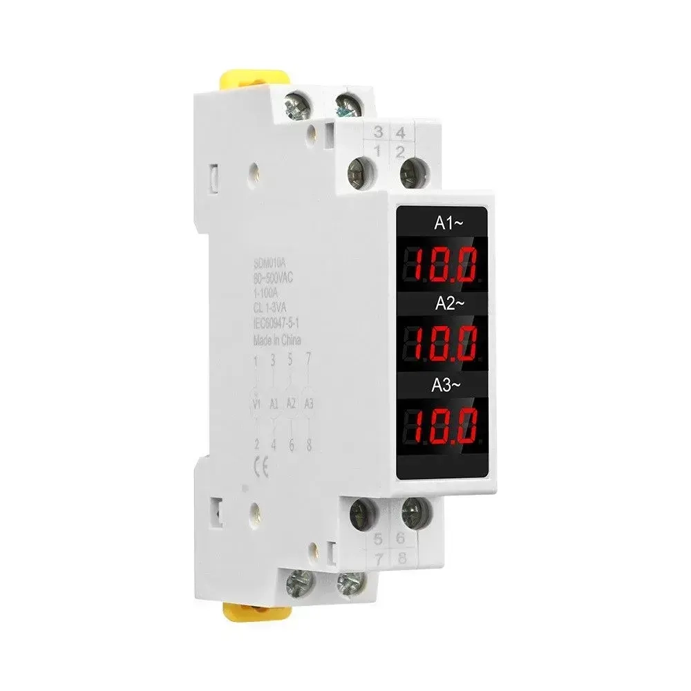 Цифровой трехфазный амперметр SDM010A