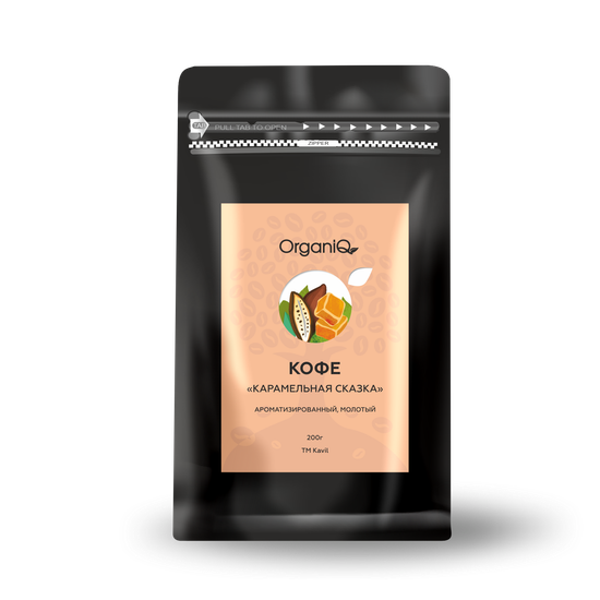 Кофе молотый натур.аромат Карамельная сказка, 200г
