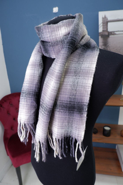 Шарф в клетку шерстяной