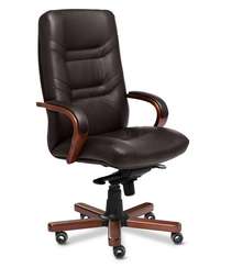 Кресло для руководителя Minister A темно-коричневая кожа