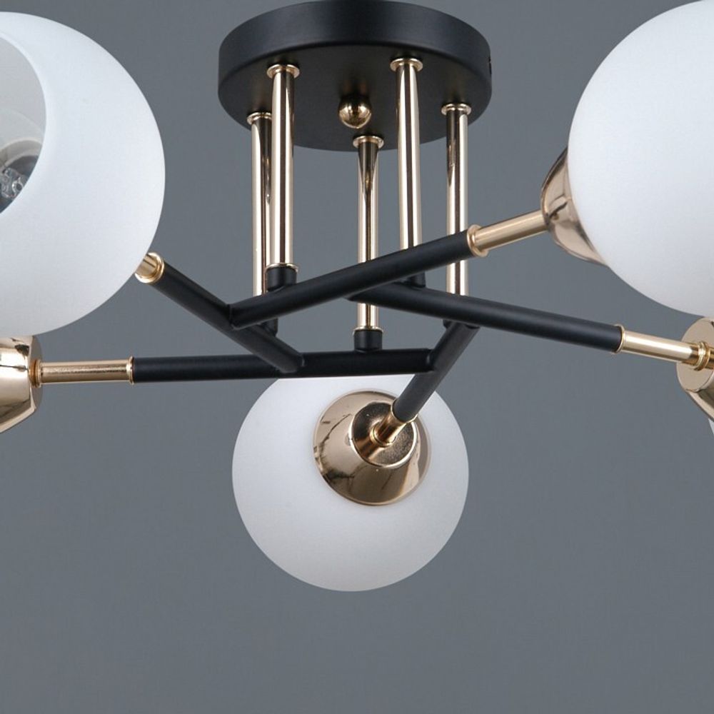 Люстра на штанге ILLUMICO LIBRA IL0689-5CSQ-24 BK FGD LIBRA