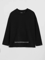 Школьный лонгслив оверсайз для мальчика