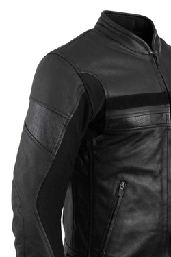 Кожаная мотокуртка STARKS SN №1 черная