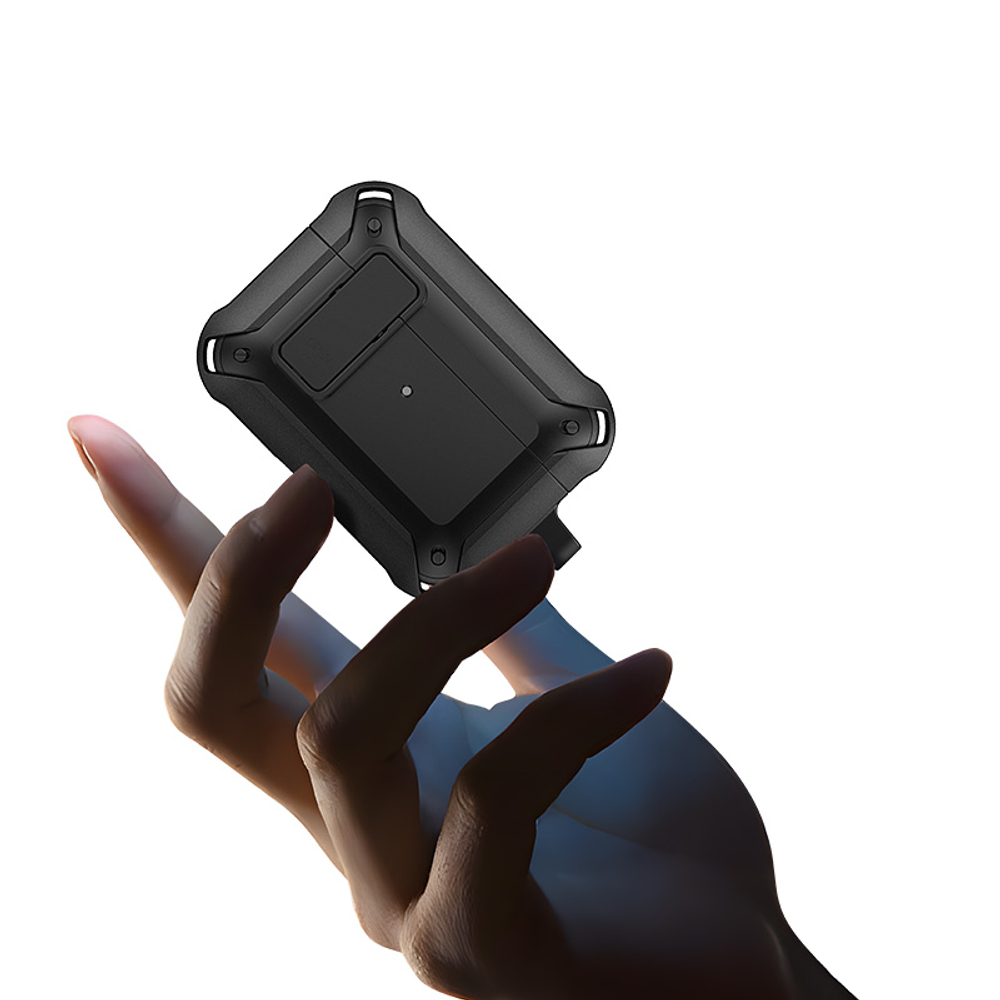 Чехол с замком для наушников AirPods Pro 2, черный цвет, серия PECO Series Case от Dux Ducis