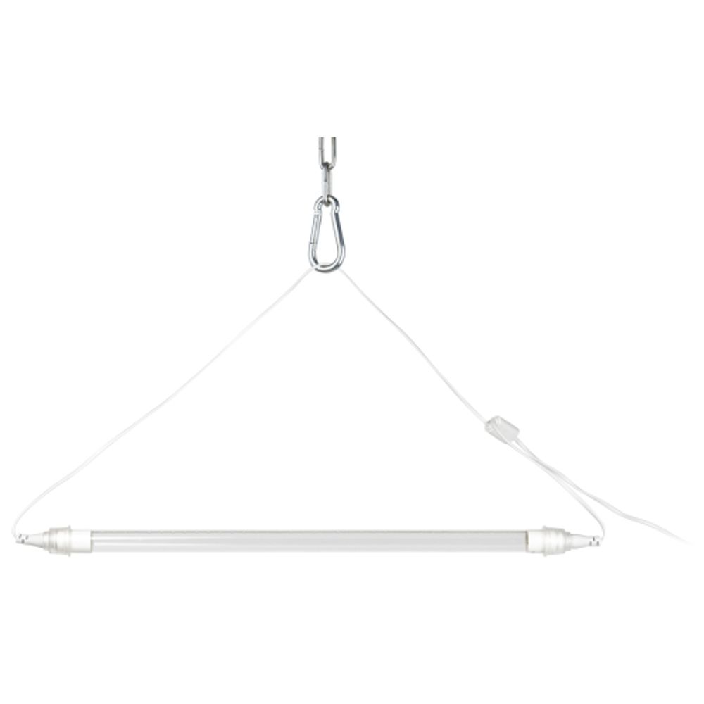 Фитолампа для растений светодиодная ЭРА FITO-9W-Rb-Т8+FITO-Holder IP65 2хG13 с выключателем 1.5м | Фитолампы T8