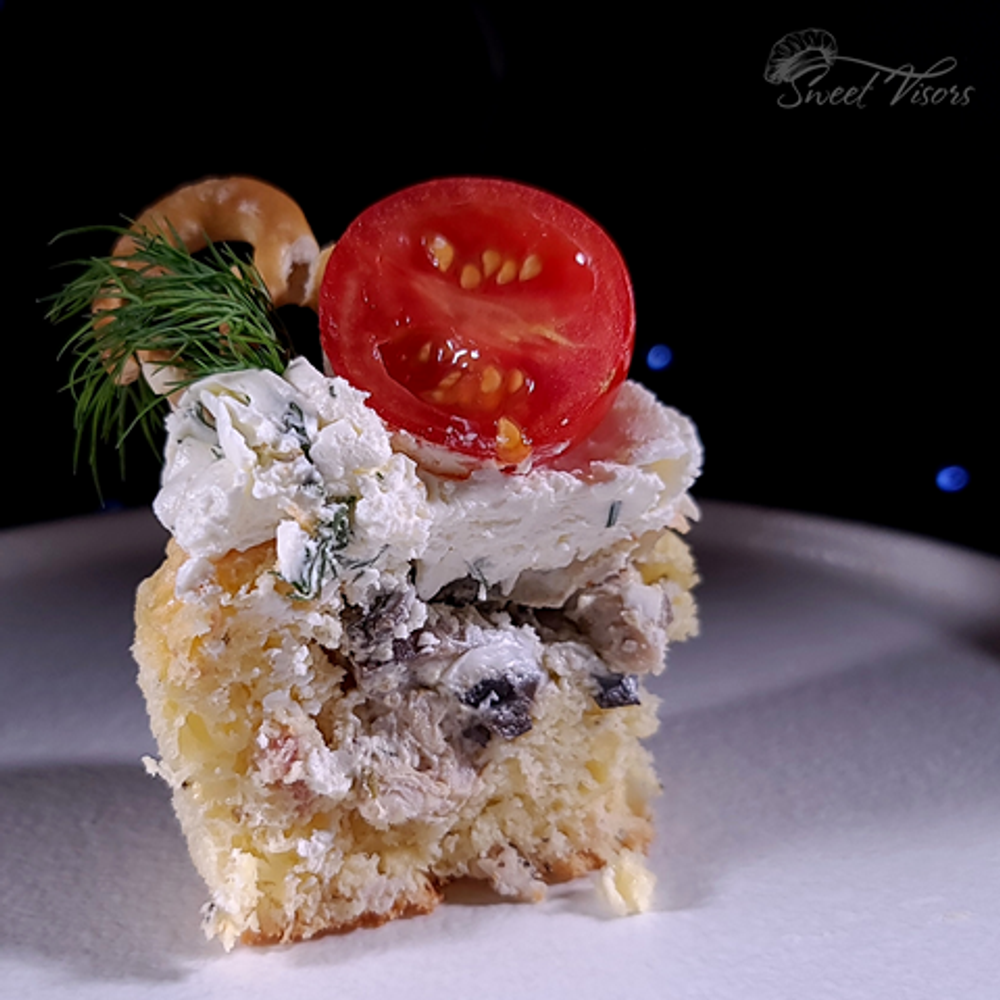 Курица и Грибы. Начинка Закусочного Капкейка. Кондитерская Sweet Visors | Сладкие Козырьки Светланы Дегтеревой