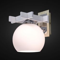 Citilux Нарита CL114312 Бра деревянное Белое Хром