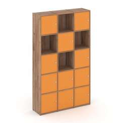 Locker plus Комплект №9 LK.K-009 Дуб Табак/Оранжевый 1188*350*1983