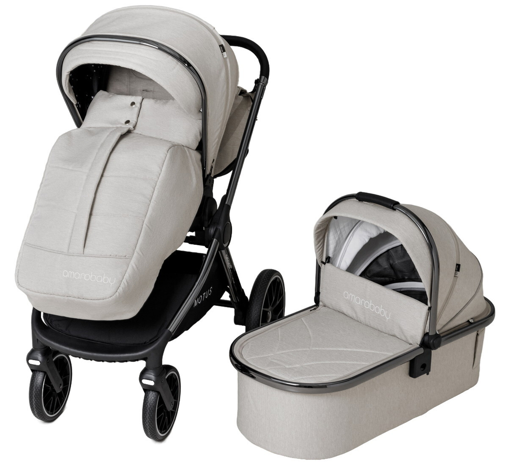Детская коляска AmaroBaby Motus 2 в 1 белый