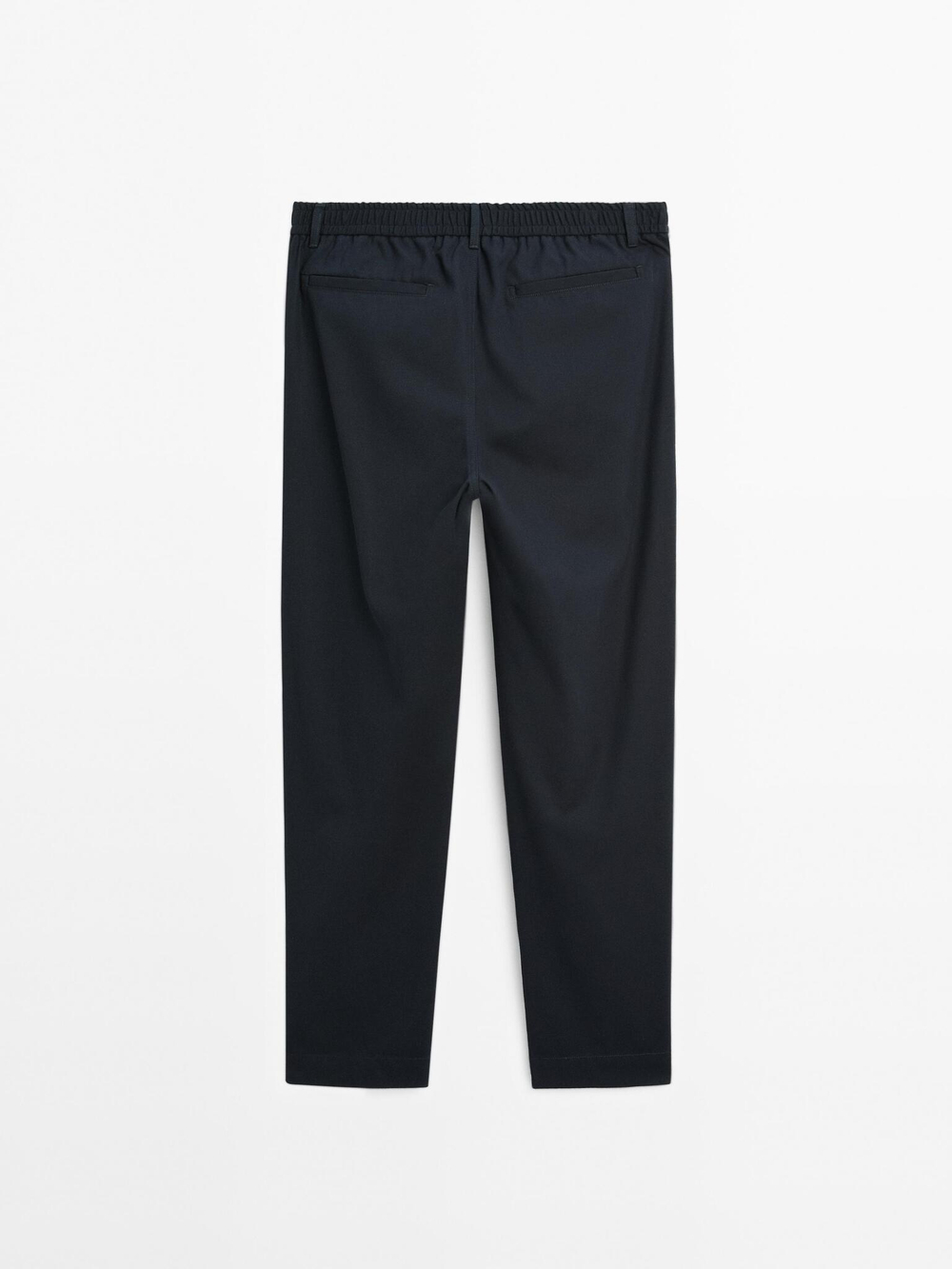 Massimo Dutti Брюки-джоггеры из 100% хлопка, темно-синий