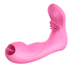 Розовый вибромассажер SEX MASSAGER с пультом ДУ (Цвет: розовый)