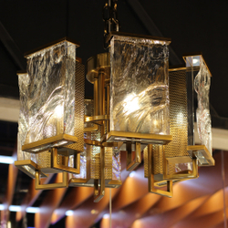 Люстра Cloyd MINERAL C6 / Ø55 см - хрусталь - латунь (арт.10284)